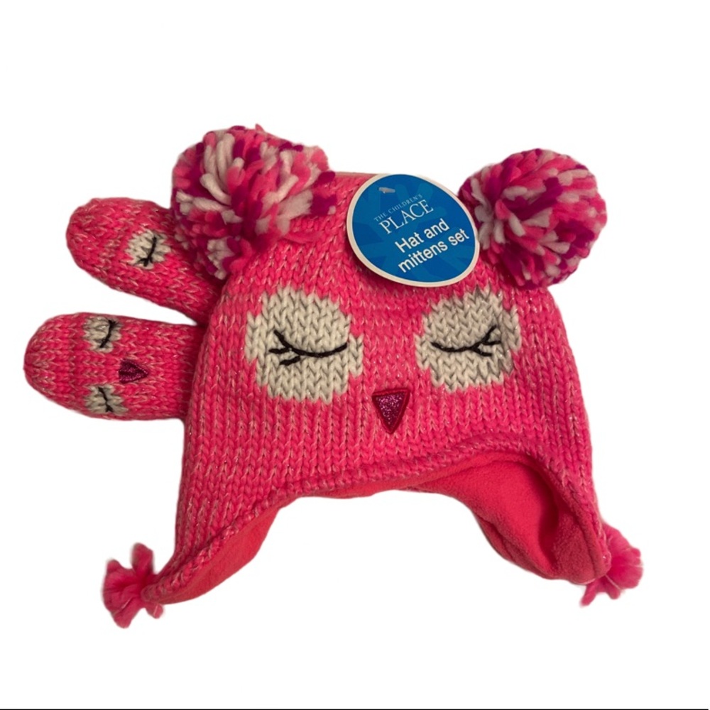 NWT - The Children’s Place Hat and Mittens Set - 6-12 months